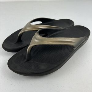 OOFOS Womens OOLALA Luxe Thong Recovery Sandals Ombré Gradient Sz 10